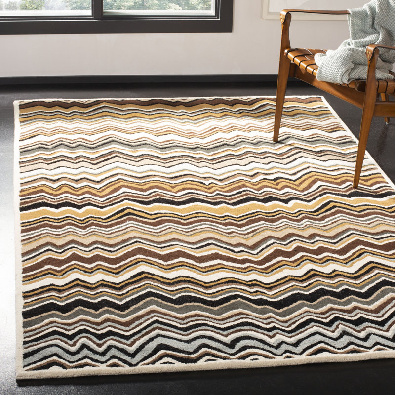 Tanner Hand Tufted Wool Abstract Rug, Rectangle 8' x 10'