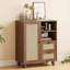 Buffet en rotin avec tablette réglable-405221103