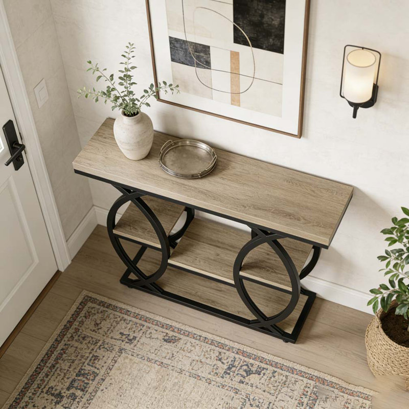 Classic Entryway Table,Practical Console Table, Gray