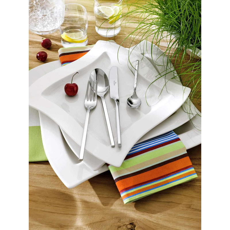 Ensemble de couverts 5 pièces Villeroy & Boch New Wave en acier inoxydable 18/10, service pour 1 personne