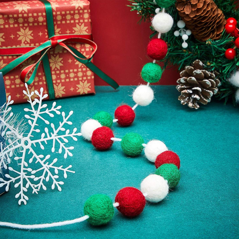Guirlande de 78 po, Vert / Rouge / Blanc