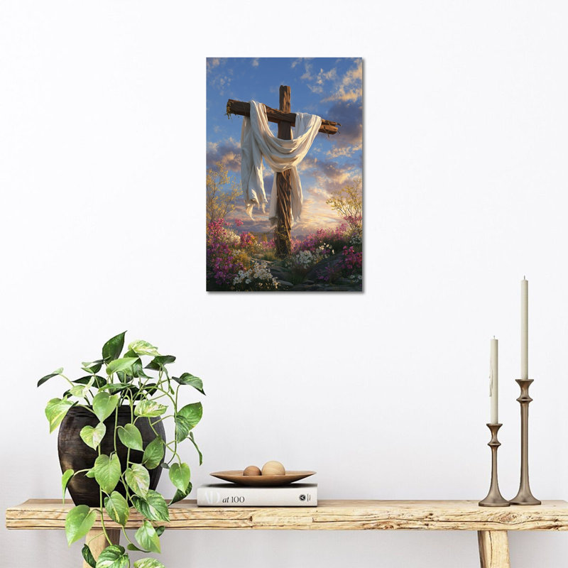  Art mural sur toile, Pâques, H 12 po x l 16 po