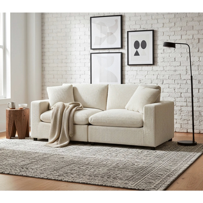 Canapé modulaire 2 pièces Chelsea, Beige