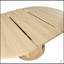 Table de salle à manger ronde pour 4 à 6 personnes, table de cuisine avec base à texture bosselée, table de salle à manger en bois pour les réunions de famille
