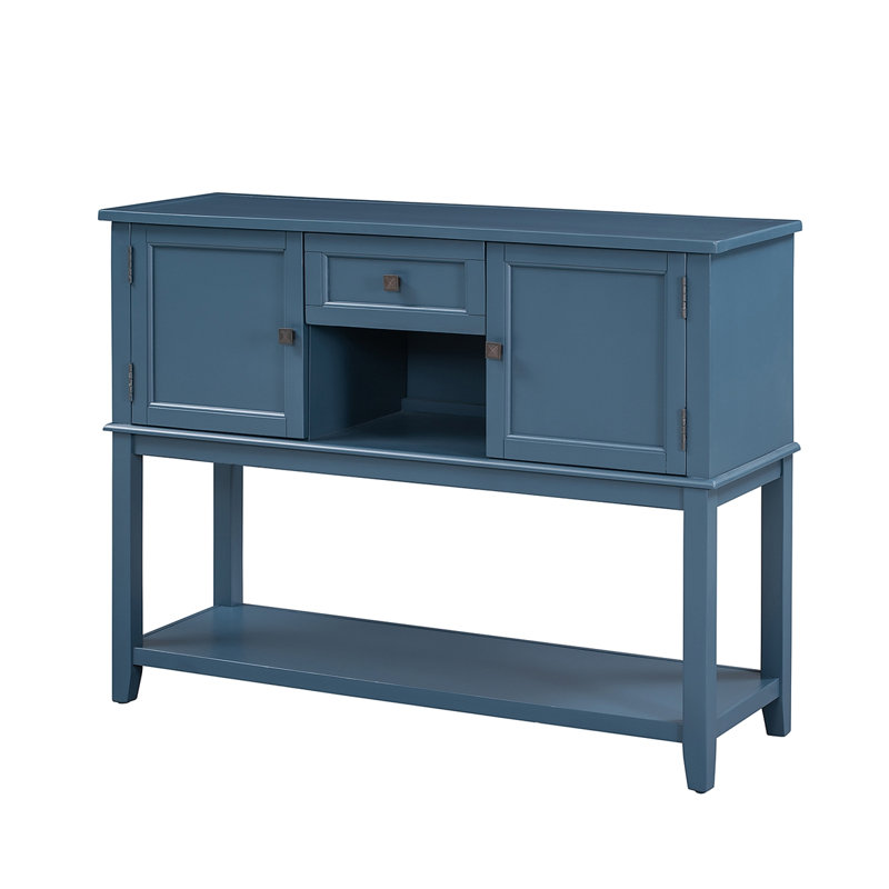 Console avec tiroirs, Bleu marine