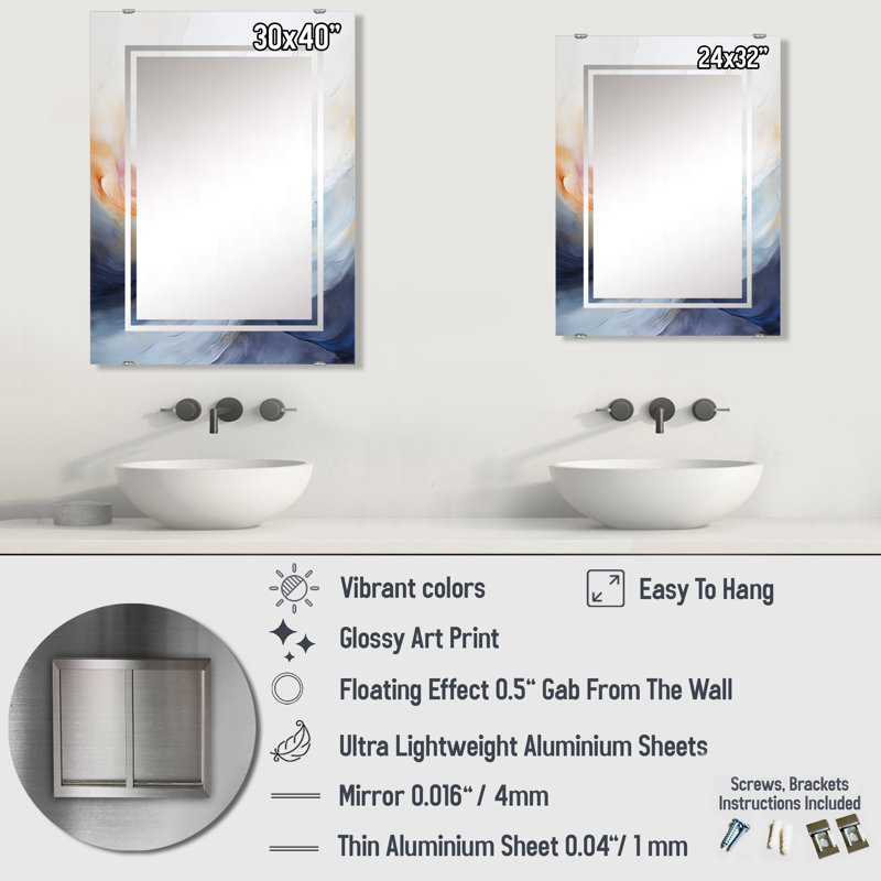 Miroir Olivo, 32 po x 24 po