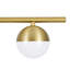 Lustre linéaire à 3 lumières Mid-Century