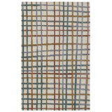Polychrome Rug: Modernist Hand Tufted Rug in Multi