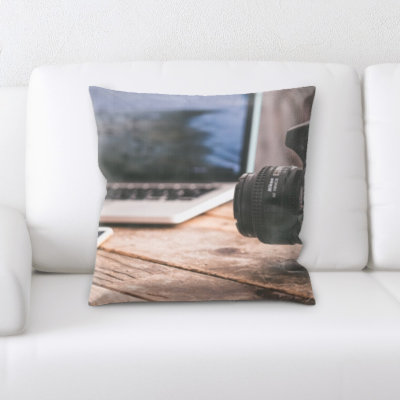 Microsuede Reversible Throw Pillow