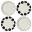 On the Dot Assorted Dinner Plates, Set of 4