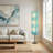 72'' Black Column Floor Lamp