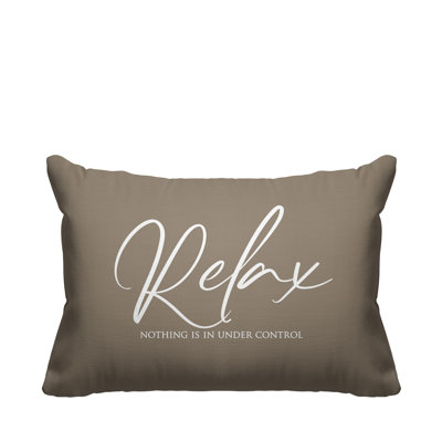 Housse et insert de coussin rectangulaire Aspire Relax Rien n'est sous contrôle