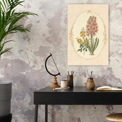 «Gentle Soul Bouquet II», art antique des cartouches brunes