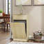 Armoire à poubelle inclinable avec tiroir et poignées en métal-116238419
