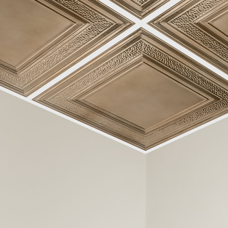Dalle de plafond Great Lakes Tin Milwaukee (paquet de 5), Or