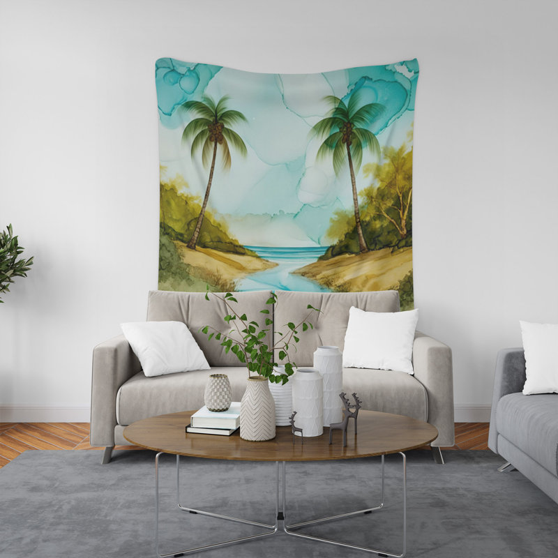 Tapisserie murale, H 80 po x l 68 po x P 0,8 po
