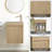 16'' Wall-mounted Single Bathroom Vanity With Integrated Resin Basin