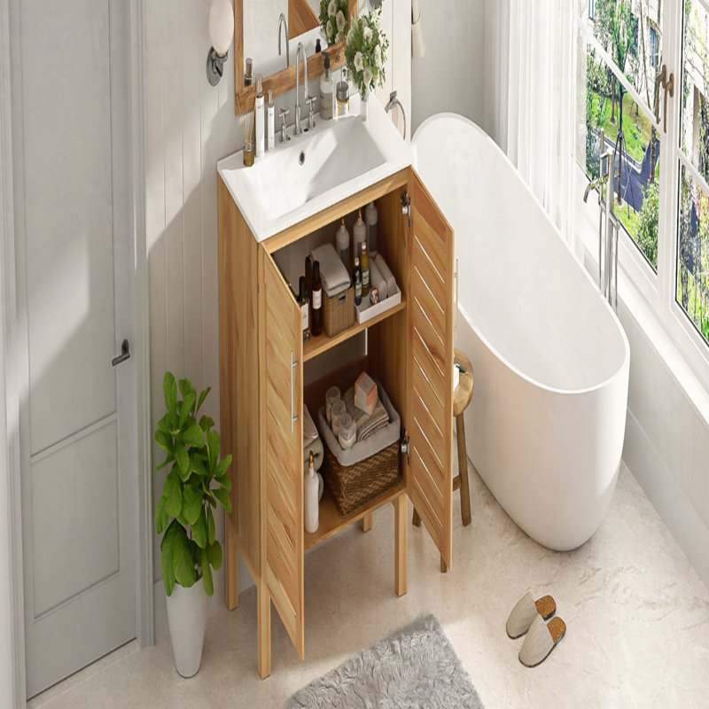 Meuble-lavabo rétro 30 po avec panneau classique