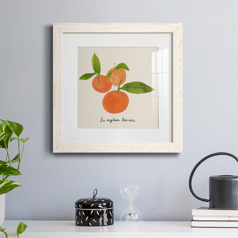 «Citrus Trattare II», reproduction encadrée de qualité supérieure - prête à être accrochée, H 35,5 po x l 35,5 po x P 1,5 po