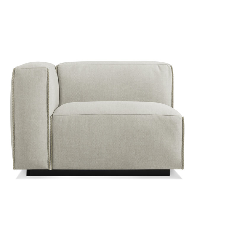 Cleon Upholstered Chaise Lounge, Maharam Mode/Clavicle 100% Polyester, Left Hand Facing