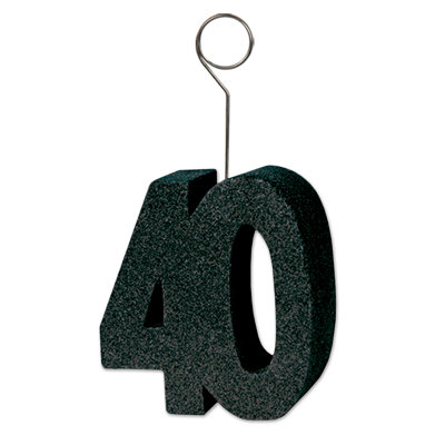 Porte-photo / ballon scintillant "40"