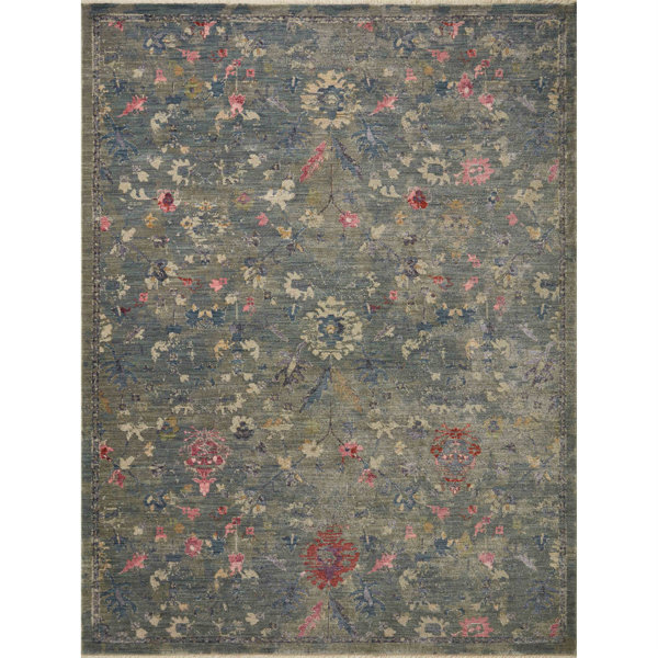 Lark Manor Febbas Dark Green Rug | Wayfair