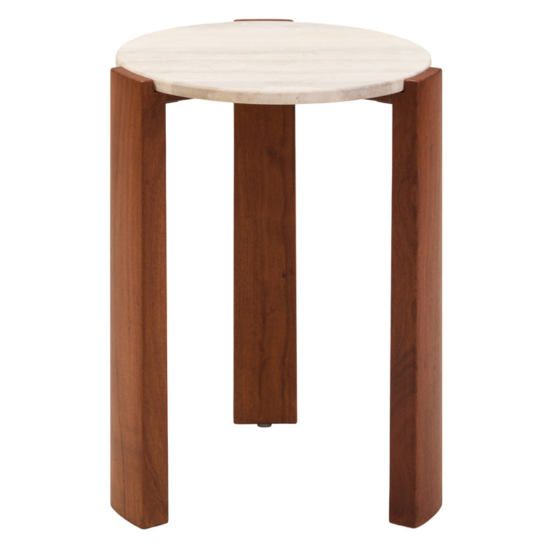 Cephus End Table, Brown, Cream