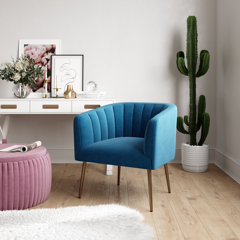 Velvet Barrel Chair