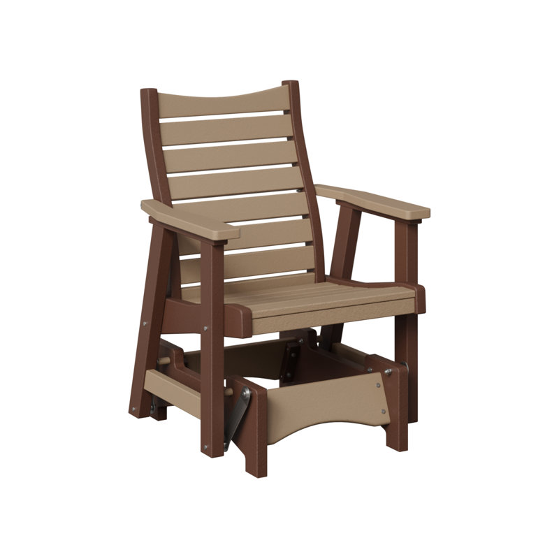 Fauteuil oscillant simple Berlin Gardens Bristol, Weatherwood Top/Chocolate Brown Base