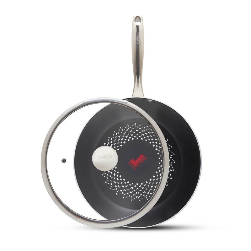 Tower T900308 SmartStart Ultra Forged 28cm Multi-Pan & Lid with Aeroglide Ultra Non-Stick Coating, Induction Compatible
