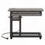 Bureau portatif à hauteur ajustable avec prise de courant et ports USB, table d'appoint roulante en forme de C-749972020-749972022