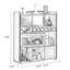 Buffet en bois manufacturé et brun noisette