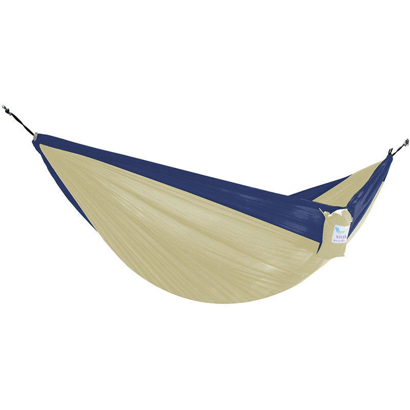 Hamac de camping double Kylee Parachute, Gris / orange, Double