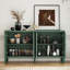 Buffet sculpté avec porte et pieds en bois massif-302515152-331747878