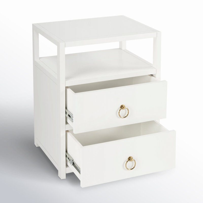 Elin 2 - Drawer Nightstand, White