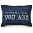 Textual Indoor/Outdoor Throw Pillow