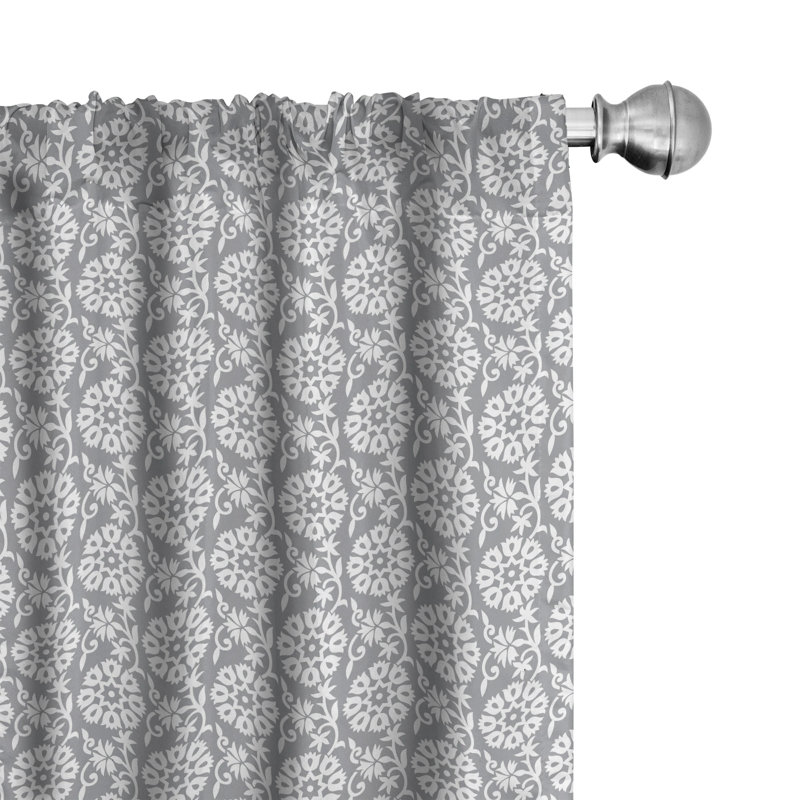 Semi-Sheer Rod Pocket Curtain Panels, 28" x 95"