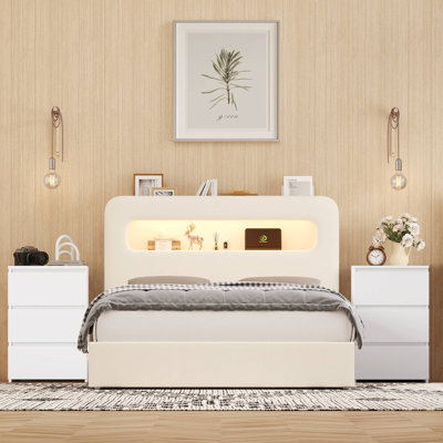 Upholstered 3-Piece Storage Bedroom Set