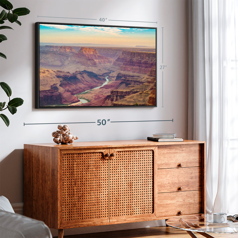 Impression sur toile Colorado River Sunrise, H 27 po x l 40 po