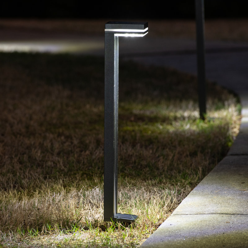 Sentry Modern 60 Lumens Solar Outdoor LED Landscape Pathway Light - 2 Pack, Bright White