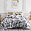 Ensemble de couette réversible Southshore Fine Linens Pure Melody, coloris Pure Melody Noir, en microfibre doublement brossée à motif cachemire, garnissage en fibres synthétiques, 1 couette et 2 taies d'oreiller, taille Grand/Très Grand
