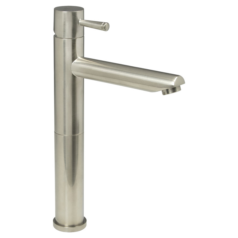 Robinet de lavabo vasque avec bonde Serin, Nickel satiné