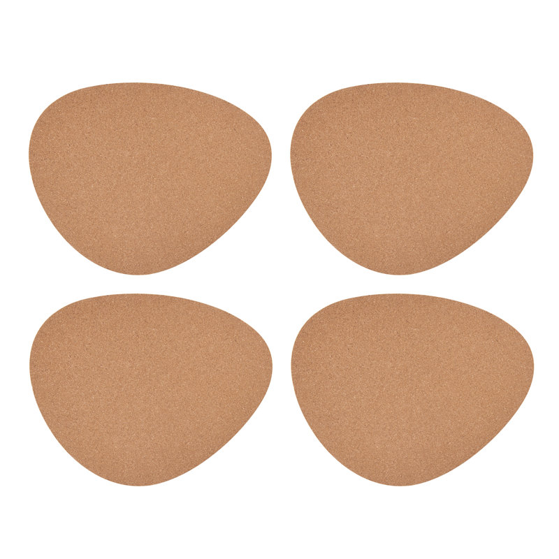 Mikasa Pebble-Shaped Cork Placemats, Natural, 38 x 30cm