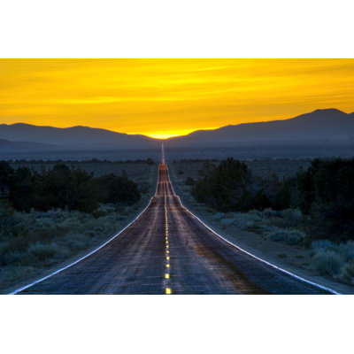 Road To Sunrise by CampPhoto - Print