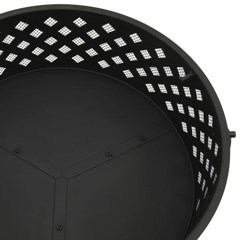 Espitia Fire Pit with Poker 68 cm XXL Steel