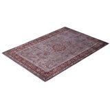 Overdyed Hand-Knotted Wool Modern-Contemporary Brown Area Rug 4' 1" x 6' 0"