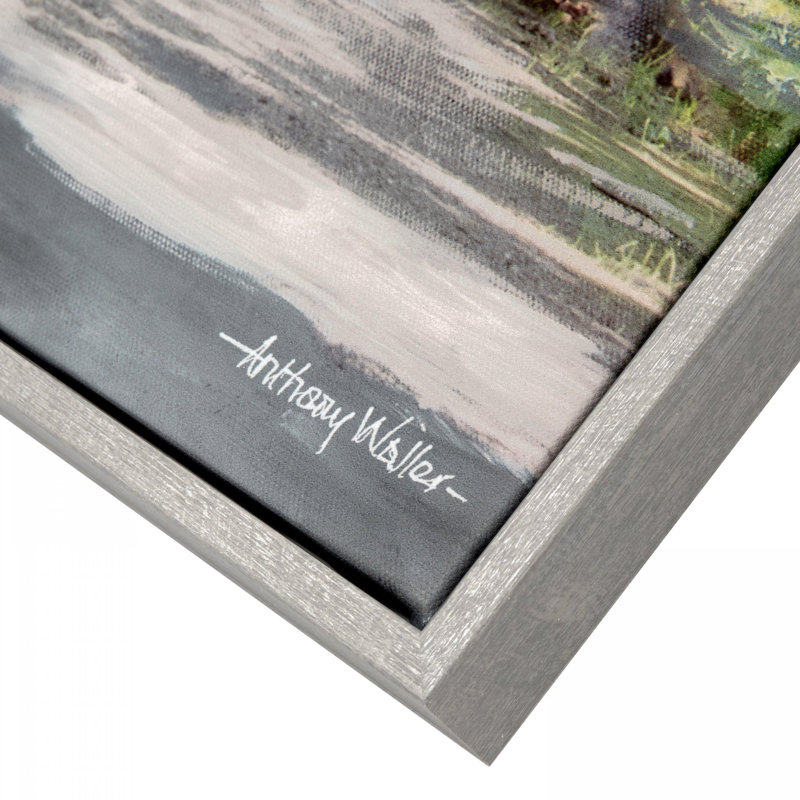 Avenue of Trees Framed Canvas Wall Art