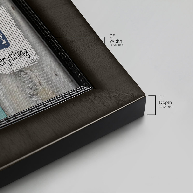 Toile encadrée Home Premium - prête à être accrochée, Noir, H 25 po x l 45 po x P 1 po