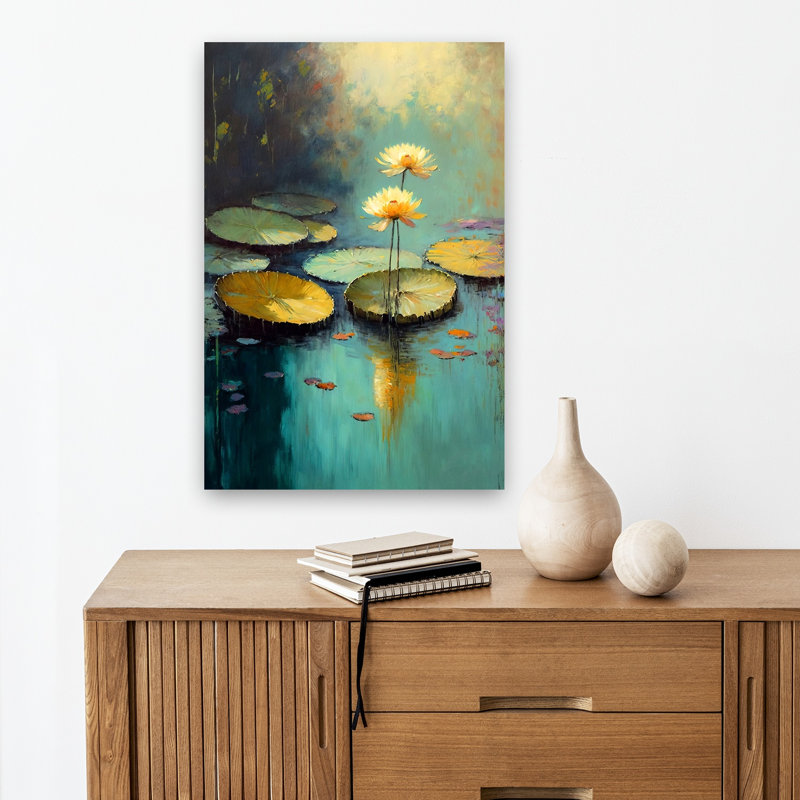 Lotus Tranquility by Treechild - Wrapped Canvas Print, 45.72cm H x 30.48cm W