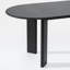 Table de salle à manger ovale en bois massif 67 po Hankins-901109183